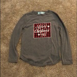 Gray Merry Christmas shirt by Southern Grace